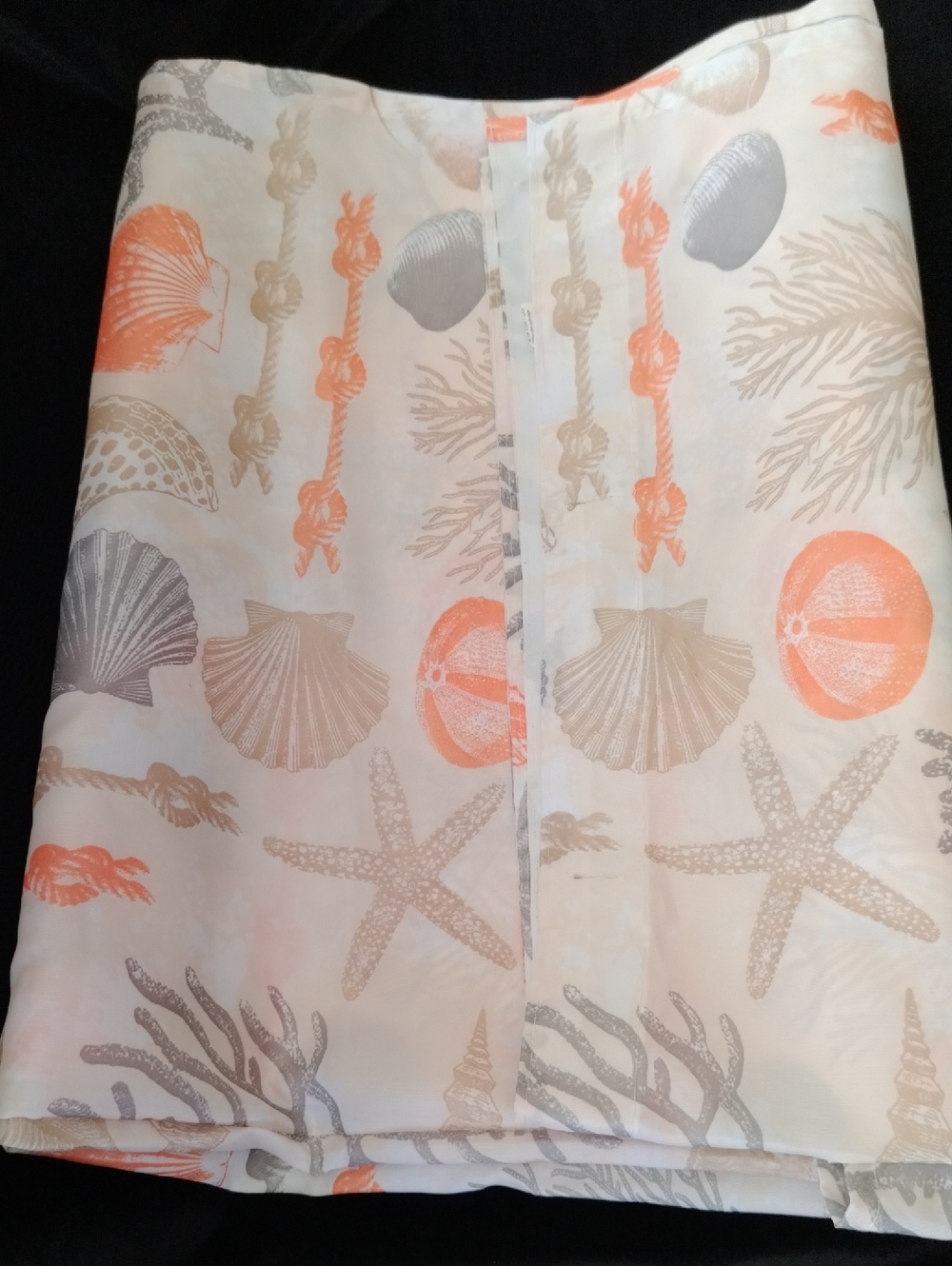 Shell Themed Shower Curtain